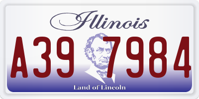 IL license plate A397984