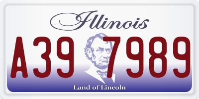 IL license plate A397989