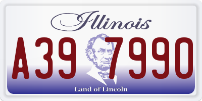 IL license plate A397990