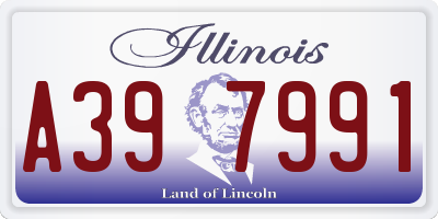 IL license plate A397991