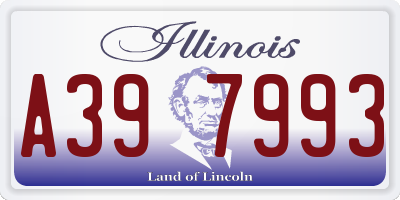 IL license plate A397993