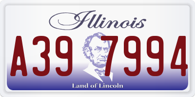 IL license plate A397994