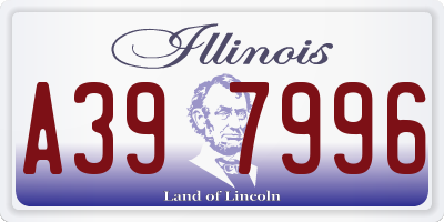 IL license plate A397996