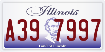IL license plate A397997