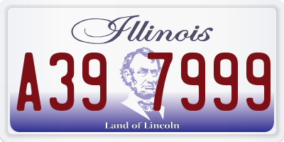 IL license plate A397999