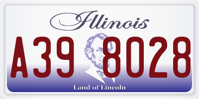 IL license plate A398028
