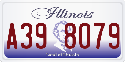 IL license plate A398079