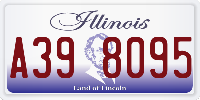 IL license plate A398095