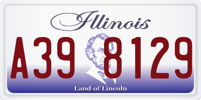IL license plate A398129