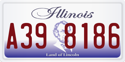 IL license plate A398186