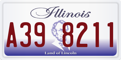 IL license plate A398211