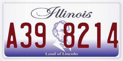 IL license plate A398214