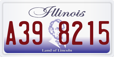 IL license plate A398215
