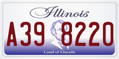 IL license plate A398220