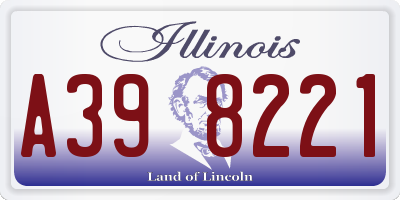 IL license plate A398221