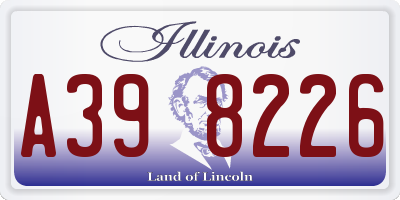 IL license plate A398226