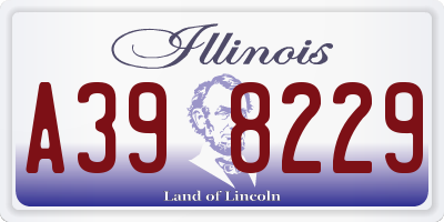 IL license plate A398229