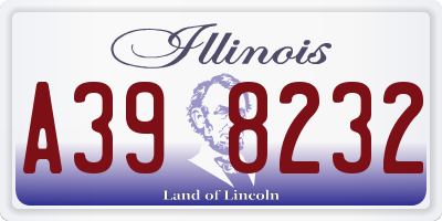 IL license plate A398232