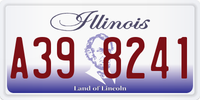 IL license plate A398241
