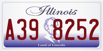 IL license plate A398252