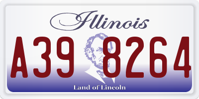 IL license plate A398264