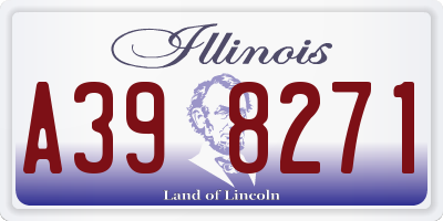IL license plate A398271