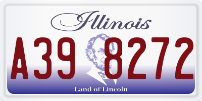 IL license plate A398272