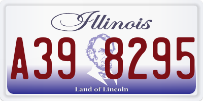 IL license plate A398295