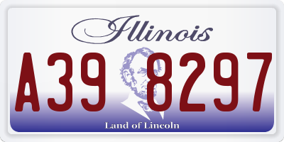IL license plate A398297