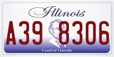 IL license plate A398306