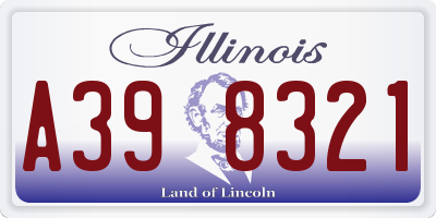 IL license plate A398321