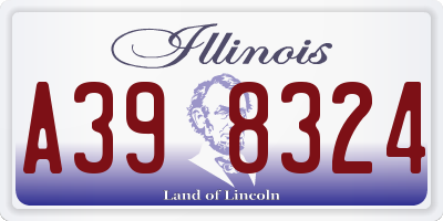 IL license plate A398324