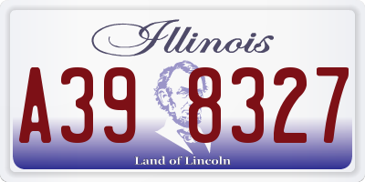 IL license plate A398327