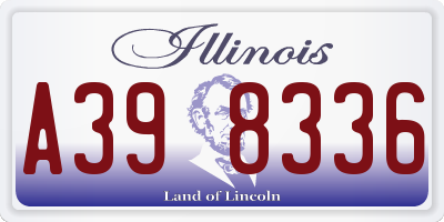 IL license plate A398336