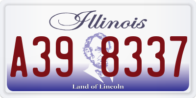 IL license plate A398337