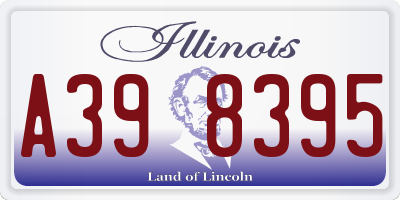IL license plate A398395