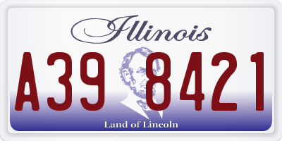 IL license plate A398421