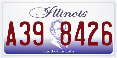 IL license plate A398426