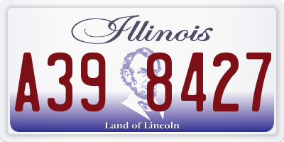 IL license plate A398427