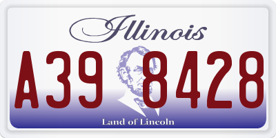 IL license plate A398428