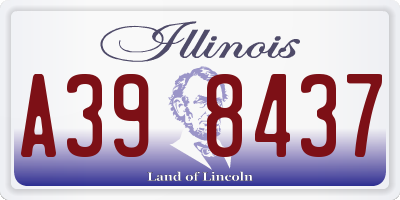 IL license plate A398437