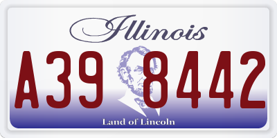 IL license plate A398442