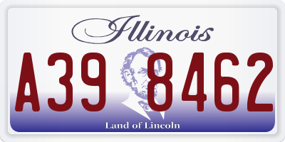 IL license plate A398462