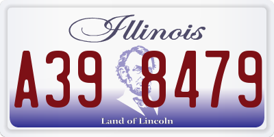 IL license plate A398479