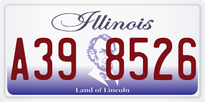 IL license plate A398526