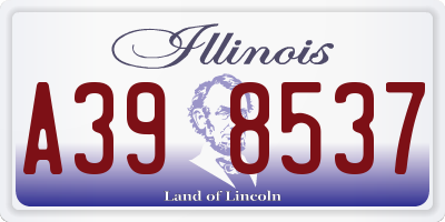 IL license plate A398537