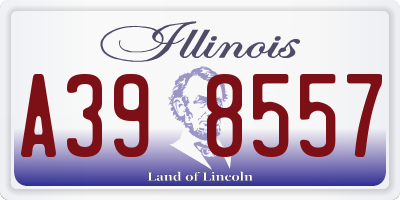 IL license plate A398557