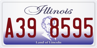 IL license plate A398595