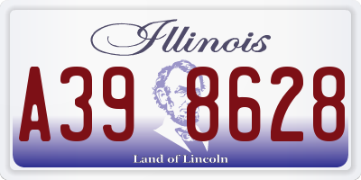 IL license plate A398628