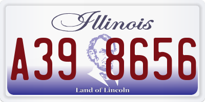 IL license plate A398656